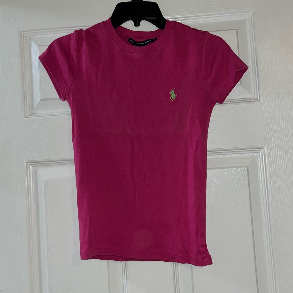 Pink Ralph Lauren Sport Top. Juniors Size S